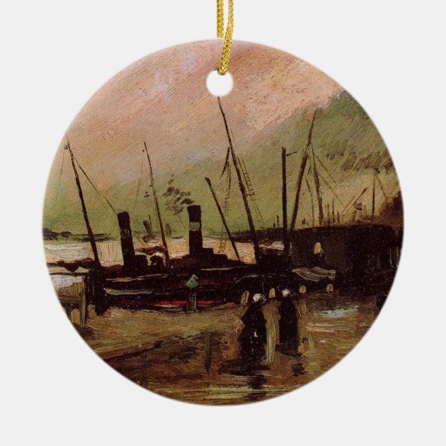 Adorno De Cerámica De Ruijterkade en Ámsterdam por Vincent van Gogh (Frente)