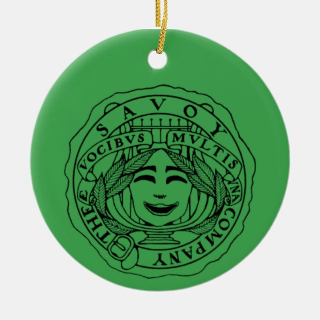 adorno de cerámica de Savoy (Frente)