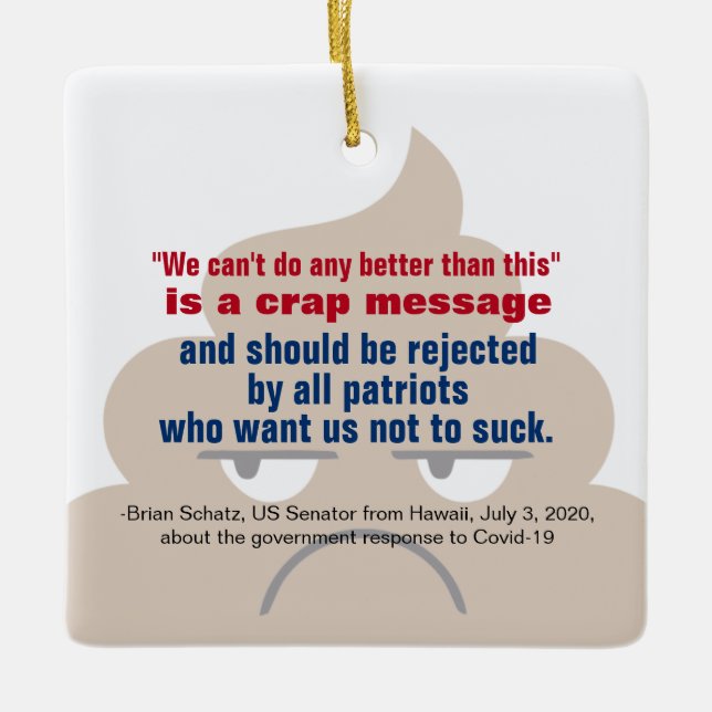 Adorno De Cerámica Debemos Hacer Mejores Patriotas De La Salud Públic (Anverso)