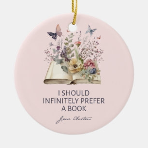 Adorno De Cerámica Debería Preferir Infinitamente Un Libro II - Jane 
