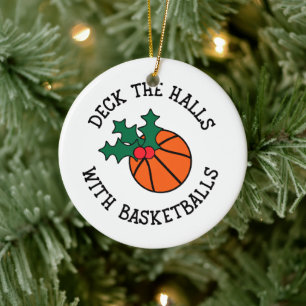 Adorno De Cerámica Deck Los Salones Con Navidades De Baloncesto Sport
