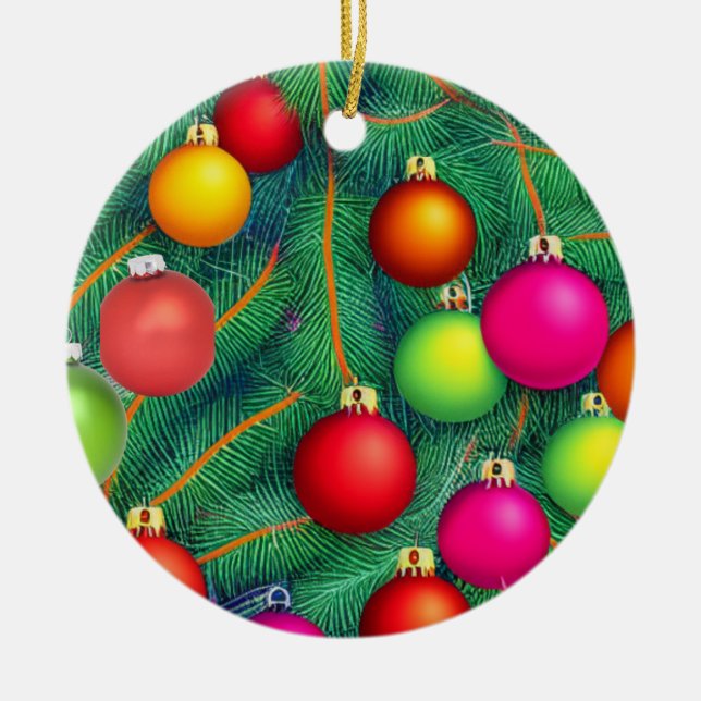 Adorno De Cerámica Deck the Halls (Frente)