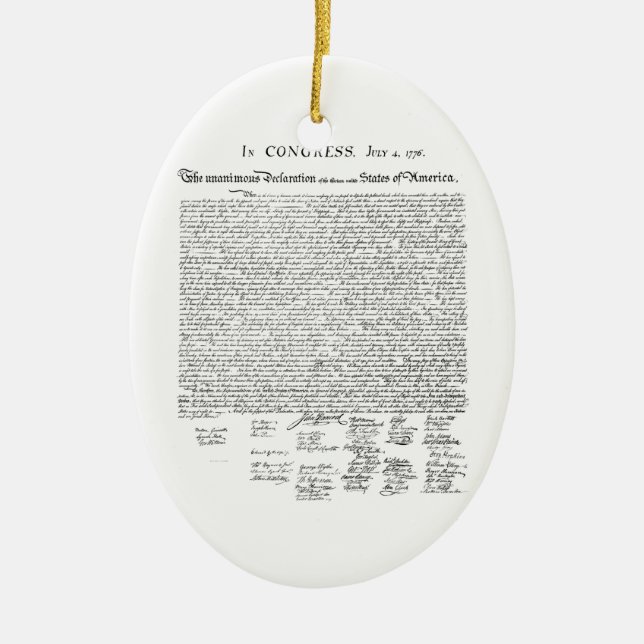 Adorno De Cerámica Declaración de Independencia (Frente)