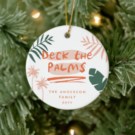 Adorno De Cerámica decorar las palmeras navidades foto tropical moder