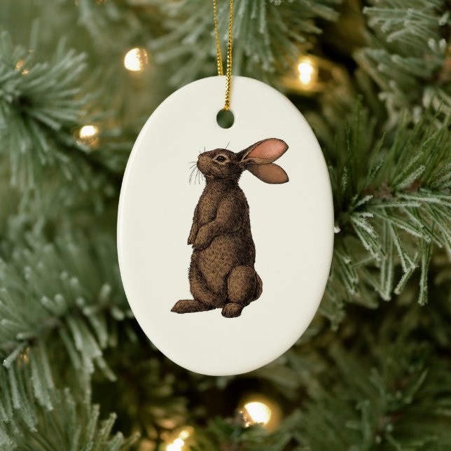 Adorno De Cerámica Deer (Árbol)