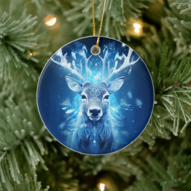 Adorno De Cerámica Deer de Navidades 3D (Árbol)