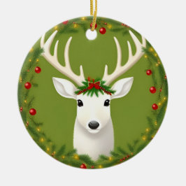 Adorno De Cerámica Deer de navidades cortos