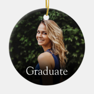 Adorno De Cerámica Definición de graduada foto rosa femenina