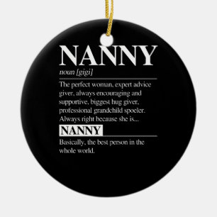 Adorno De Cerámica Definición de nana Abuela Día de la Madre Regalo