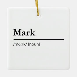 Adorno De Cerámica Definición de nombre personalizada minimalista mod