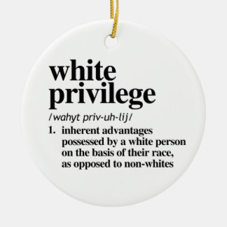 Adorno De Cerámica Definición de privilegios blancos