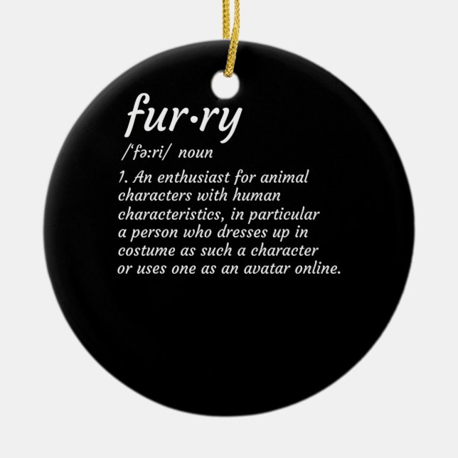 Adorno De Cerámica Definición Fandom Furries Fandom Diseño Cosplay (Frente)