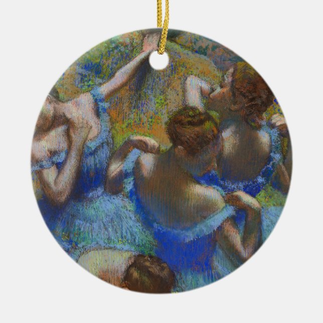 Adorno De Cerámica Degas Blue Dancers Pastel Fine Art Masterpiece (Frente)