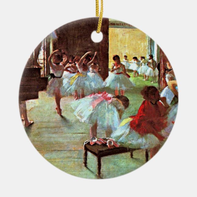 Adorno De Cerámica Degas - Escuela de Ballet, (Frente)