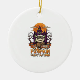 Adorno De Cerámica Degustación de cerveza de calabaza embrujada de Ha