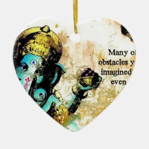 Adorno De Cerámica Deidad hindú del elefante asiático de Ganesh