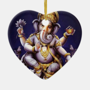 Adorno De Cerámica Deidad hindú del elefante asiático de Ganesh