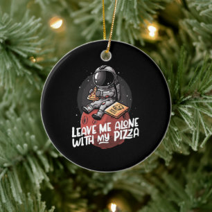 Adorno De Cerámica Déjame Solo Con Mi Pizza