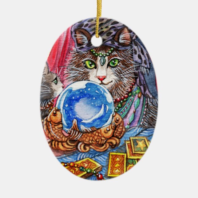 Adorno De Cerámica Déjeme decir su fortuna (Frente)