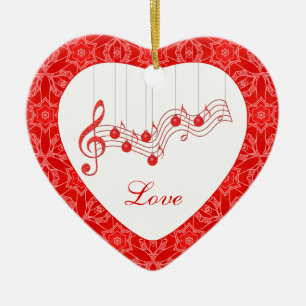 Adorno De Cerámica Del amor recuerdo musical para siempre