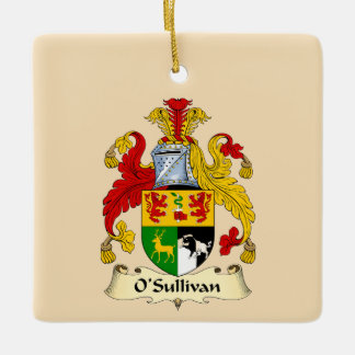 Adorno de cerámica del escudo de armas de la famil