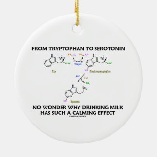 Adorno De Cerámica Del triptófano a la serotonina (humor de la