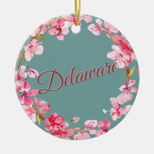 Adorno De Cerámica Delaware (Frente)