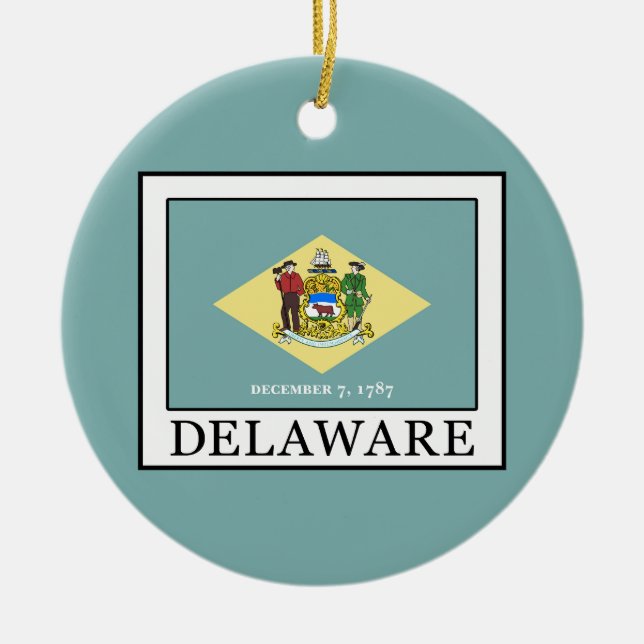 Adorno De Cerámica Delaware (Frente)