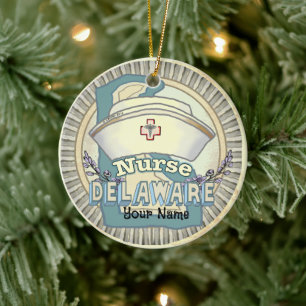 Adorno De Cerámica Delaware Nurse