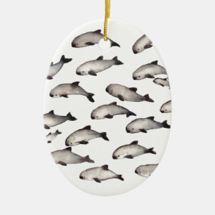 Adorno De Cerámica delfín de la masopa del vaquita 30