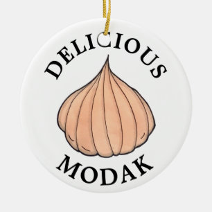 Adorno De Cerámica Delicioso Modak Coconut Mithai Indian Sweet