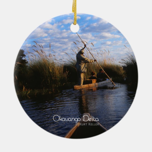 Adorno De Cerámica Delta de Okavango (Atrás)
