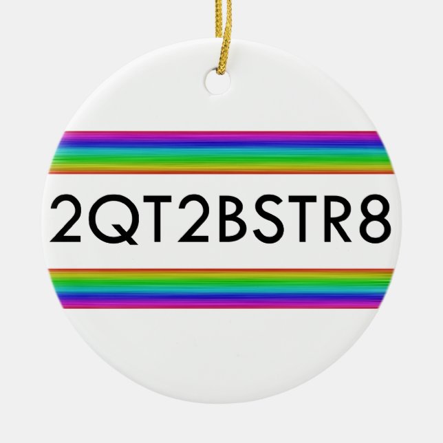 Adorno De Cerámica Demasiado lindo para ser franco (Frente)