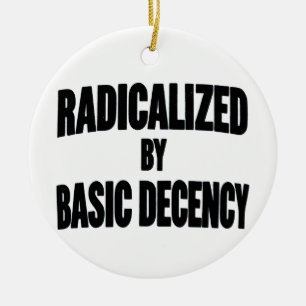 Adorno De Cerámica Democracia Social Radicalizada Por Decencia Básica