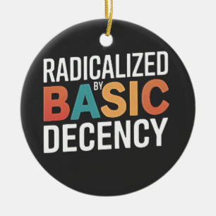 Adorno De Cerámica Democracia Social Radicalizada Por Decencia Básica