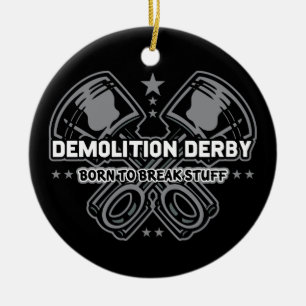 Adorno De Cerámica Demolición Derby llevado para romper la materia