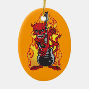 Adorno De Cerámica Demón de rock