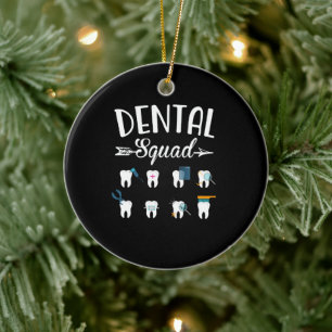 Adorno De Cerámica Dental Squad Dentist Dental Student