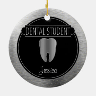 Adorno De Cerámica Dental 🦷 Student - UpScale Black and Silver