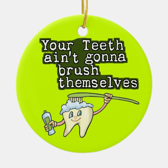 Adorno De Cerámica Dentista (Frente)