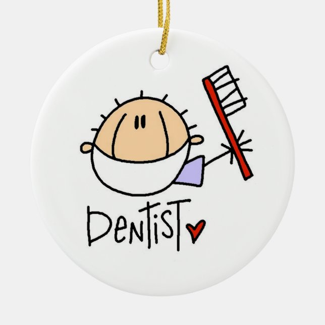 Adorno De Cerámica Dentista (Frente)