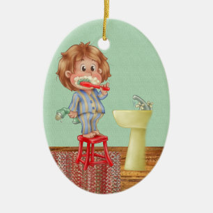 Adorno De Cerámica Dentista - Cepíllate los dientes - SRF