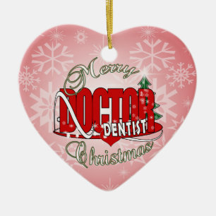 ADORNO DE CERÁMICA DENTISTA DEL NAVIDAD