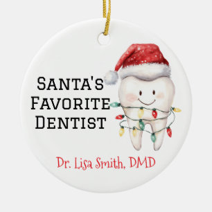 Adorno De Cerámica Dentista favorito de Santa María