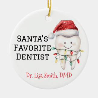 Adorno De Cerámica Dentista favorito de Santa María