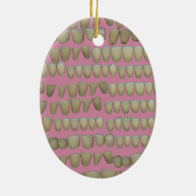 ADORNO DE CERÁMICA DENTISTRY DENTISTRY ORTHODONTICS ROTTEN DIETE BOCA (Atrás)