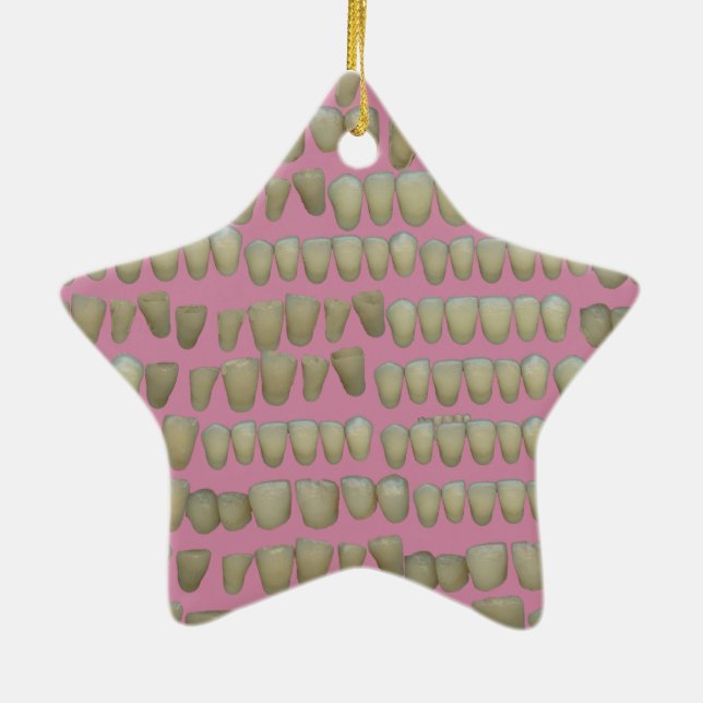 ADORNO DE CERÁMICA DENTISTRY DENTISTRY ORTHODONTICS ROTTEN DIETE BOCA (Atrás)