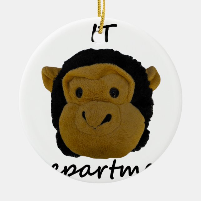 Adorno De Cerámica Departamento de TI (Frente)