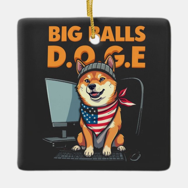 Adorno De Cerámica Departamento Doge de Eficiencia del Gobierno (Anverso)