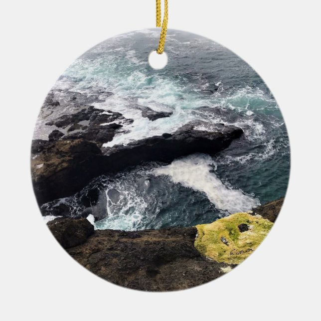 Adorno De Cerámica Depoe Bay, Oregón (Frente)